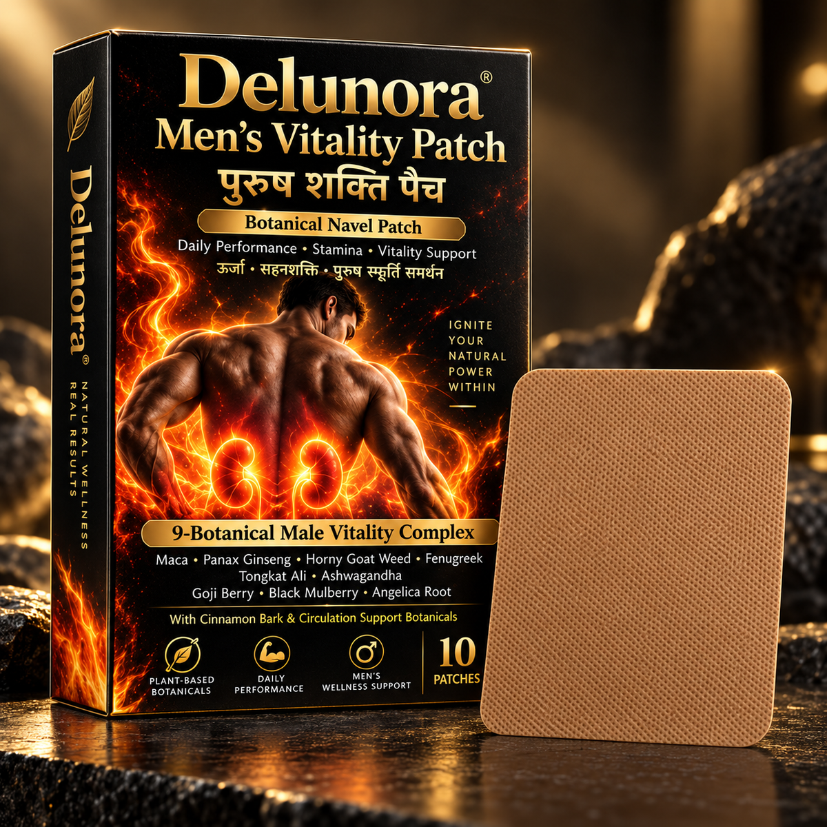 Delunora® Men's Vitality Patch - tan